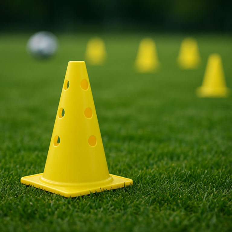 Znaczki treningowe w piłce nożnej - skuteczne narzędzie