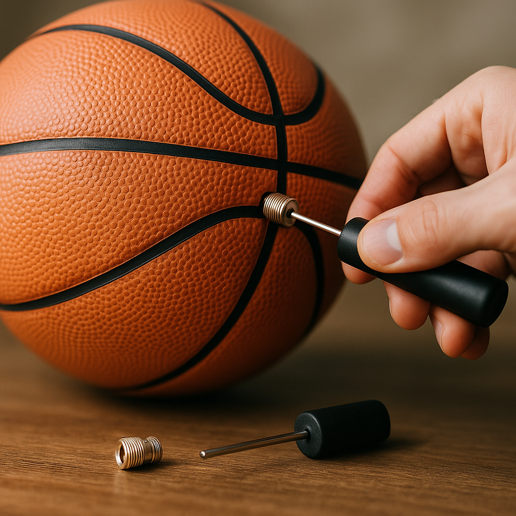 Jak używać igieł do pompowania piłek sportowych