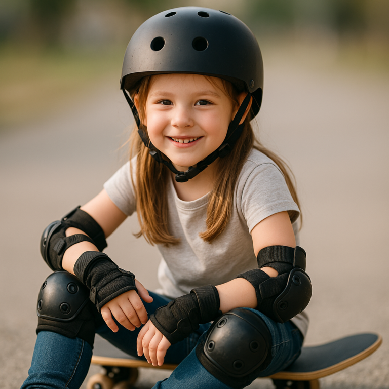 Bezpieczne ochraniacze dla dzieci do skatingu