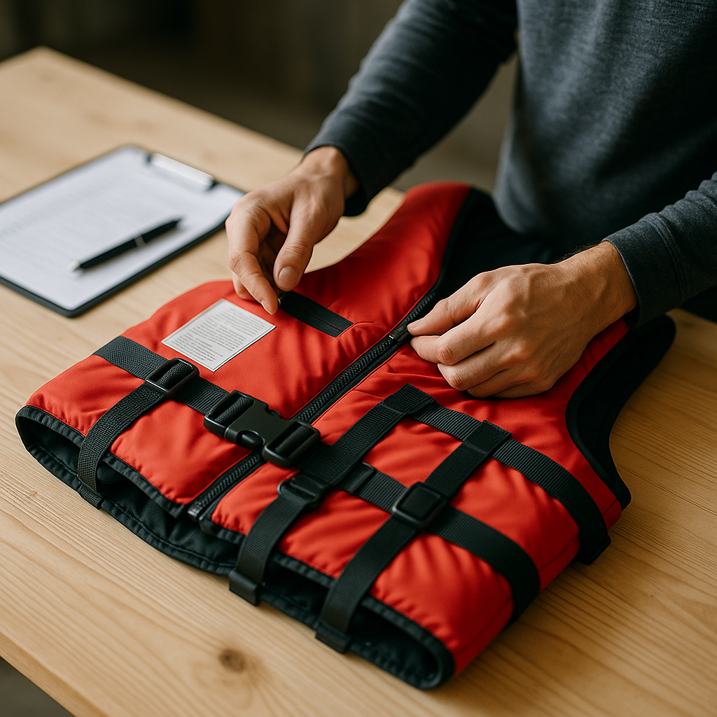 Kamizelki asekuracyjne: wybór, dopasowanie, konserwacja